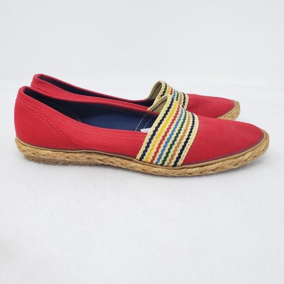 Grasshoppers Slip On Canvas Flat Loafer Boho Shoes Women's 7 - Picture 3 of 8